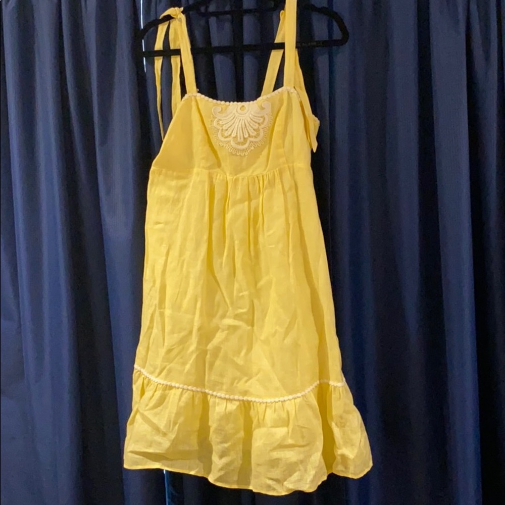 Lilly Pulitzer tie strap yellow dress